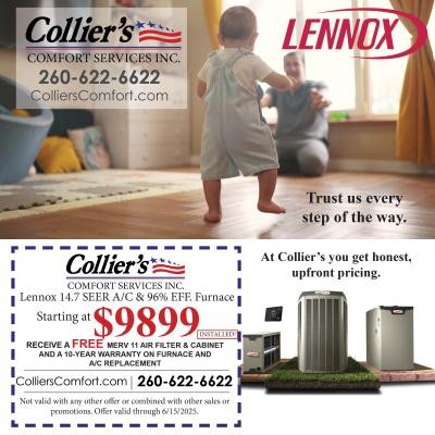 Lennox 14.7 SEER A/C & 96% EFF. Furnace Starting at